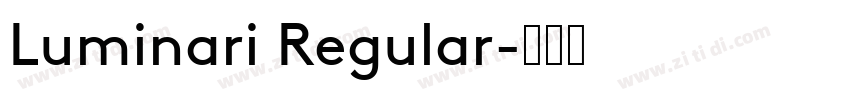 Luminari Regular字体转换